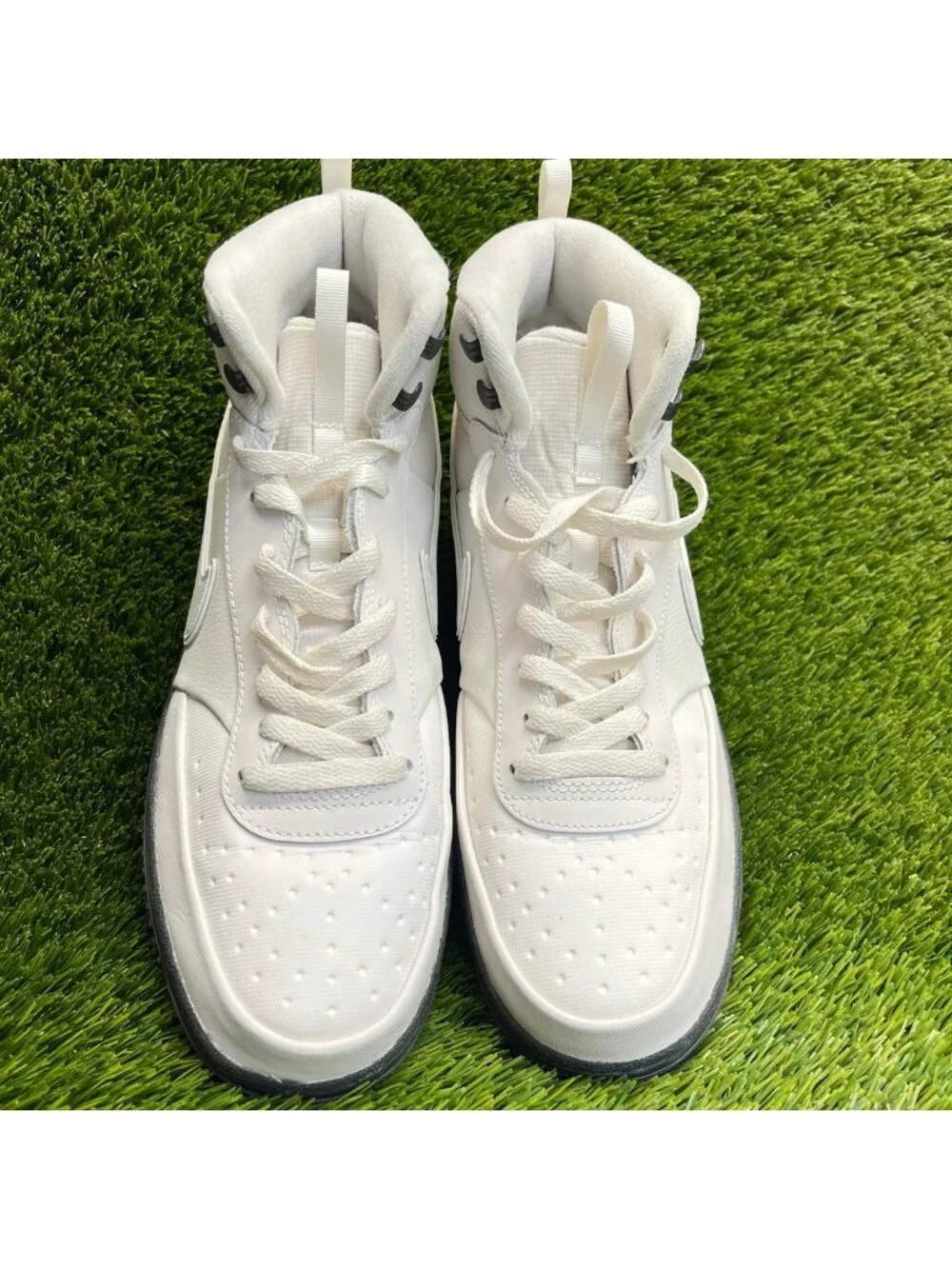 Nike Court Vision Mid Winterized Mens Size 11 Ivory Athletic Shoes Sneaker Boots